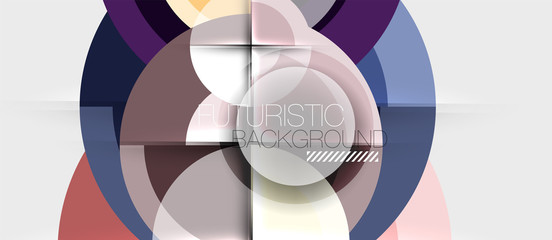 Geometric design abstract background - circles