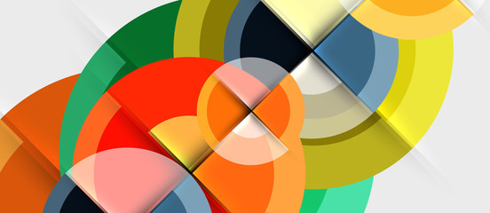 Obraz premium Geometric design abstract background - circles