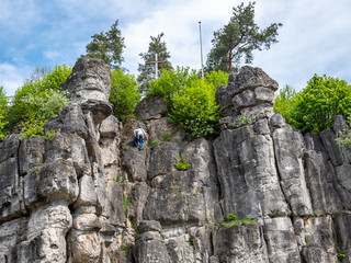 Alter Fritz Kletterfelsen bei Neuhaus in der Fränkischen Schweiz