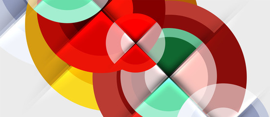 Geometric design abstract background - circles