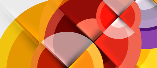 Obraz premium Geometric design abstract background - circles