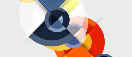 Geometric design abstract background - circles