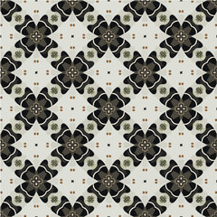 Abstract geometric seamless pattern handmade ethnic and tribal motifs. Bohemian ethnic tile printing