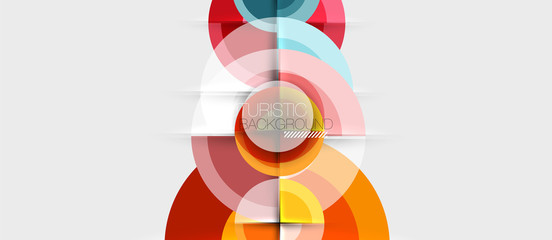 Obraz premium Circular geometrical design template