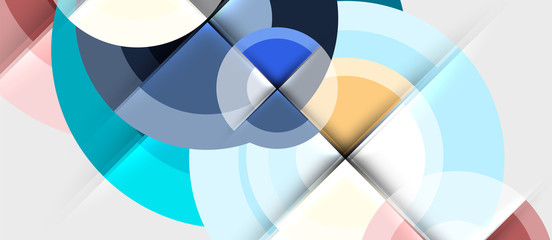 Obraz premium Circular geometrical design template