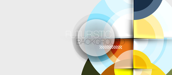 Fototapeta premium Circular geometrical design template