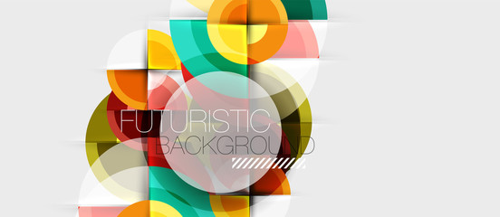Fototapeta premium Circular geometrical design template