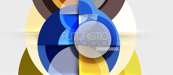 Obraz premium Geometric design abstract background - circles
