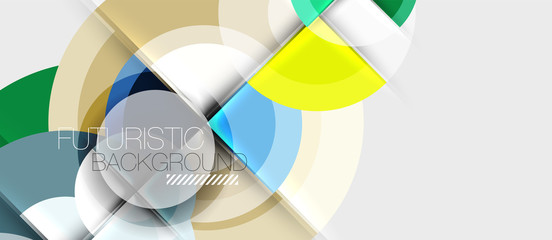 Geometric design abstract background - circles