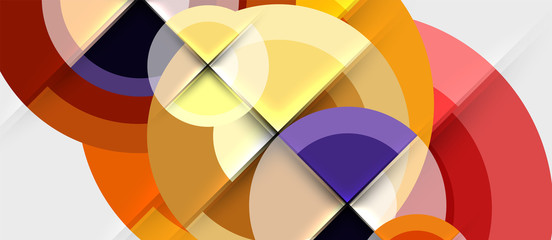 Geometric design abstract background - circles