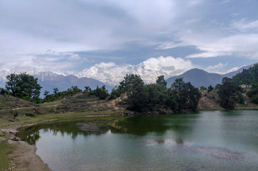 Devriya Taal or Deoria Tal lake, Garhwal, Uttarakhand, India
