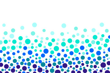 Polka dot image of water or aquatic life. 水または水生物をイメージした水玉模様