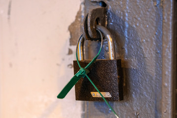 image of a locked door