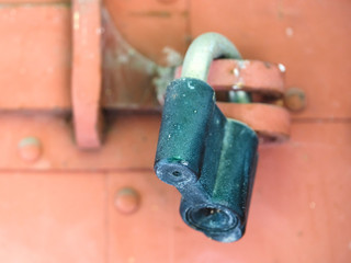 image of a locked door