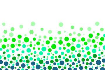 Polka-dot pattern in the image of fresh green or forest.  新緑または森などをイメージした水玉模様