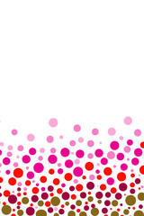 Dot pattern in the image of autumn or hot or animal pattern etc. 秋または暑さまたはアニマル柄などをイメージしたドット柄