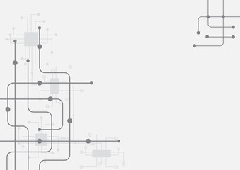 Abstract geometric connect lines and dots.Simple technology graphic background.Illustration Vector design Network and Connection concept.