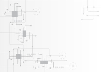Abstract geometric connect lines and dots.Simple technology graphic background.Illustration Vector design Network and Connection concept.