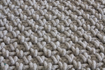 the result of knitting by hand