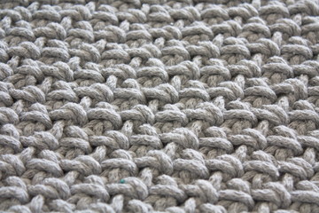 the result of knitting by hand