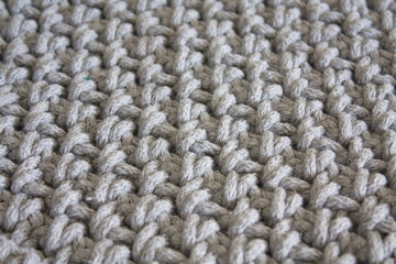 the result of knitting by hand