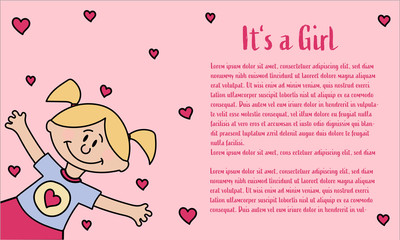 It's a Girl, Sweet Card