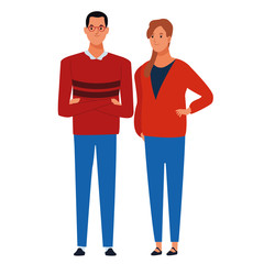 couple avatar cartoon character