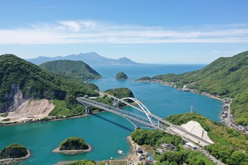 Beautiful sea of ​​Amakusa in Japan