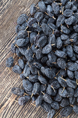 Dry grapes raisins