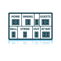 Baseball Scoreboard Icon