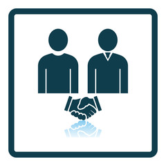 Two Man Making Deal Icon
