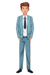 businessman avatar cartoon character