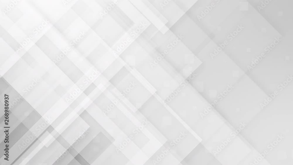 Poster abstract geometric white and silver grey motion background loop