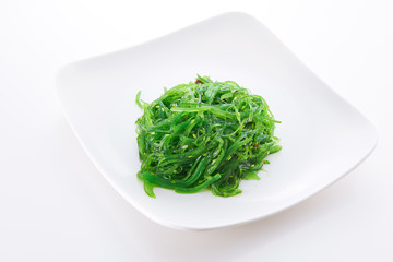 japanese food. sushi with seafood on white background