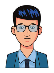 businessman avatar cartoon character