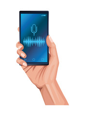 hand holding cellphone