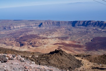 Fototapeta na wymiar Krater of a volcano