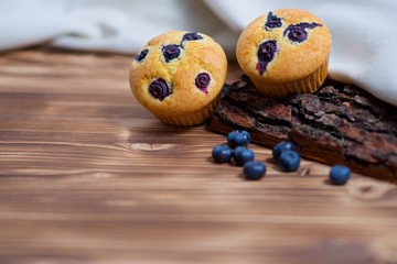 Muffins mit Blaubeeren