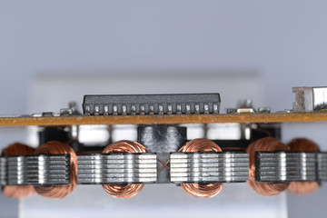 Interior of electric motor