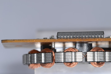 Interior of electric motor