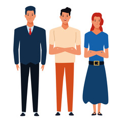 group of people avatar cartoon character