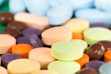 multi-colored tablets