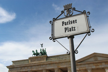 at pariser platz in berlin (germany) 