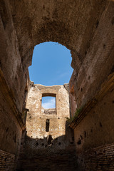 Ancient Roman building - Ostia Antica - Rome Italy.