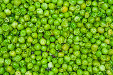 Close up of fried green peas as background