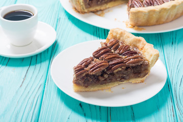 Autumn american pecan pie