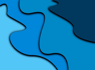 Sea abstract background in different shades of blue