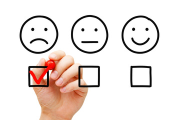 Negative Customer Feedback Survey Concept