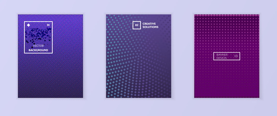 Gradient backgrounds for business brochure cover design