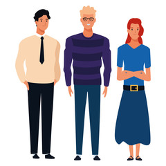 group of people avatar cartoon character